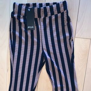 🆕 NASTY GAL! 💋 Striped Flare Pants (NEVER WORN!)